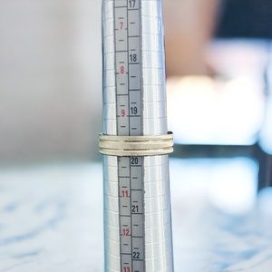 Silver stainless steel ring